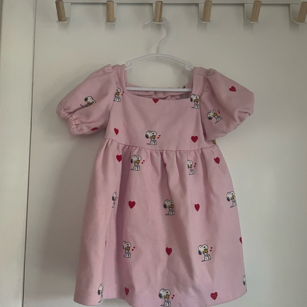 Janie and Jack Pink Snoopy Dress
